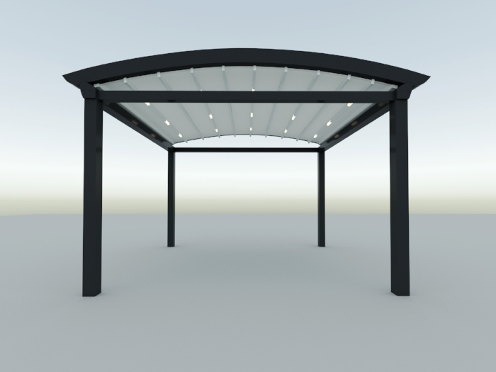 FULL ARCH (RADIUS) PERGOLA ROOF